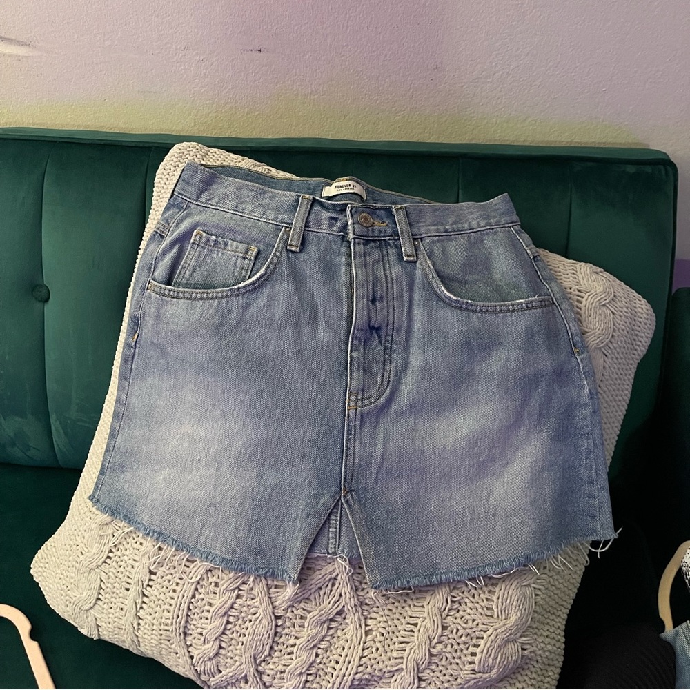 Forever 21 Denim Pencil Skirt